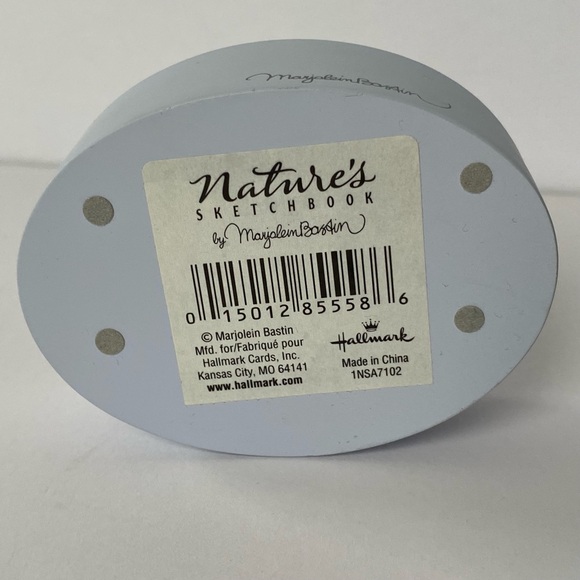 Hallmark Marjolein Bastin Nature’s Sketchbook Trinket Box Pansies Floral Oval - Picture 14 of 15